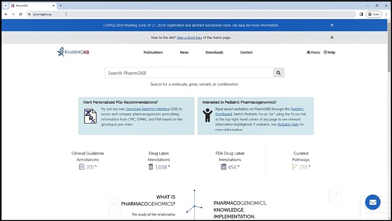 PharmGKB demo